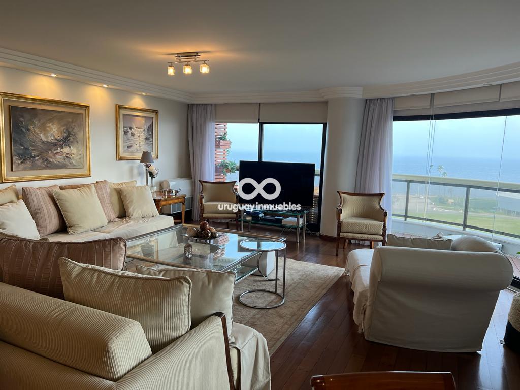 Venta apartamento de gran nivel 3 dormitorios y servicio en Rambla de Pocitos (REF 216-23)